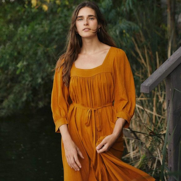 ISO Christy Dawn Bianca Dress - Turmeric - Picture 1 of 1